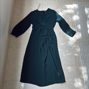 Zara Dark Green Midi Dress